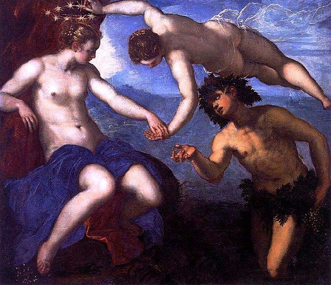 Jacopo Tintoretto Bacchus und Ariadne oil painting image